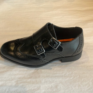 Boys Dress Shoe - Jordano - Double Monk - Black -