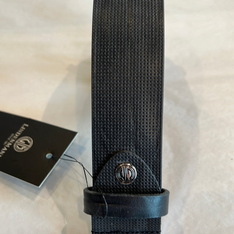 Lindenmann Belt - Leather Black Textured