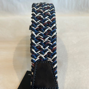 Bugatchi Men's Leather Braided Belt - America