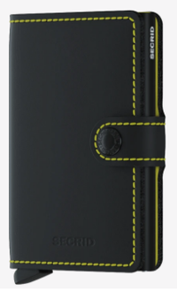 Secrid - Mini Wallet Matte Black and Yellow