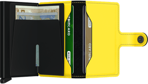 Secrid - Mini Wallet Matte Black and Yellow