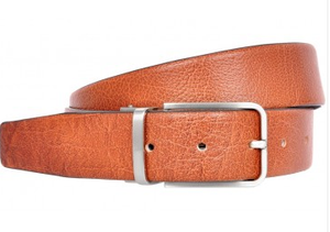 OHM Leather New York Cognac Black Reversible Belt