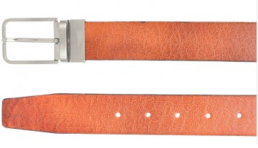 OHM Leather New York Cognac Black Reversible Belt