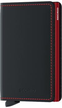 Secrid - Slim Wallet Matte Black & Red