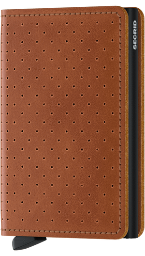Secrid - Slim Wallet Perforated Cognac