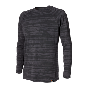 Saxx - AERATOR Long Sleeve / Black Washed Stripe