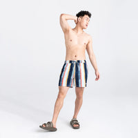 SAXX - Oh Buoy 2N1 Volley " 5" - H20 Stripe- Blue