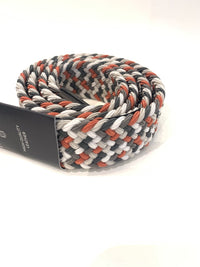 Profuomo  Men's Belt Elastic Braided Belt Stunning colors  Orange