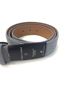 Profuomo Suede Belt Stunning Grey Mens Belt - 56384