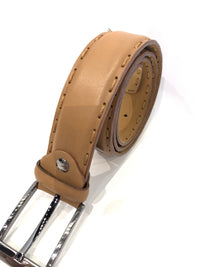 Differ Men's Leather Belt With Saddle Stitching