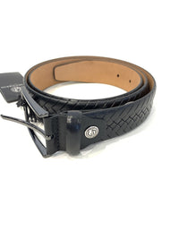 Lindenmann Men's Leather Belt Stunning Patterned Mens Belt