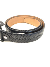 Lindenmann Men's Leather Belt Stunning Patterned Mens Belt