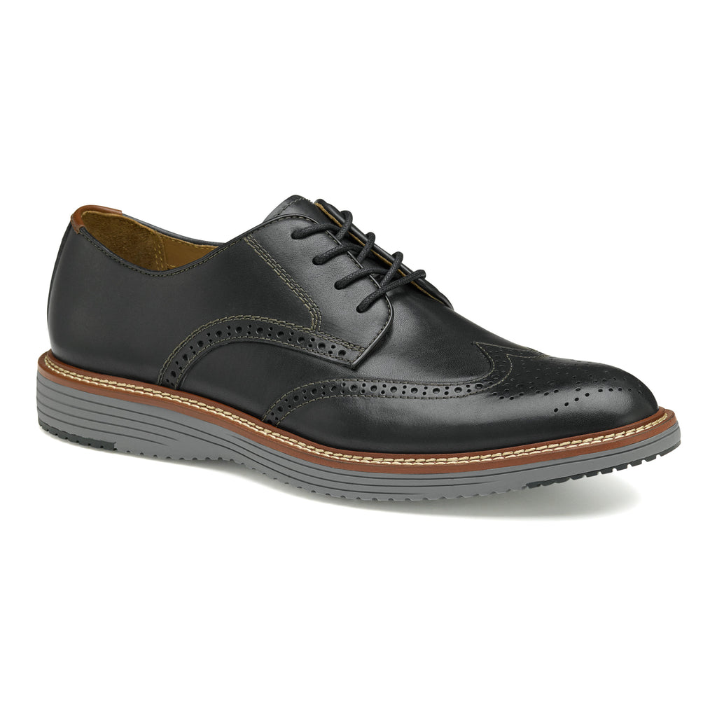 Johnston & Murphy Shoes - Upton Wingtip - Black