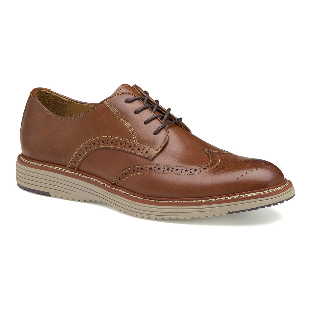 Johnston & Murphy Shoes - Upton Wingtip - Tan