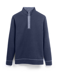 Bugatchi - REVERSIBLE QUARTER ZIP - Slate